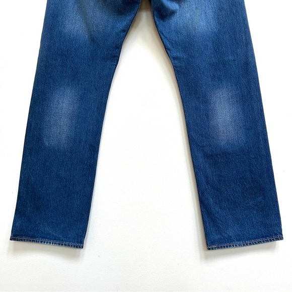 Levi's 501 Original Fit Button Fly Anchor Stretch Straight Jeans, Size 38x32 - Picture 6 of 10